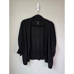 Lane Bryant Black Sparkle Cardigan Sweater 22/24 Plus Size Open Front